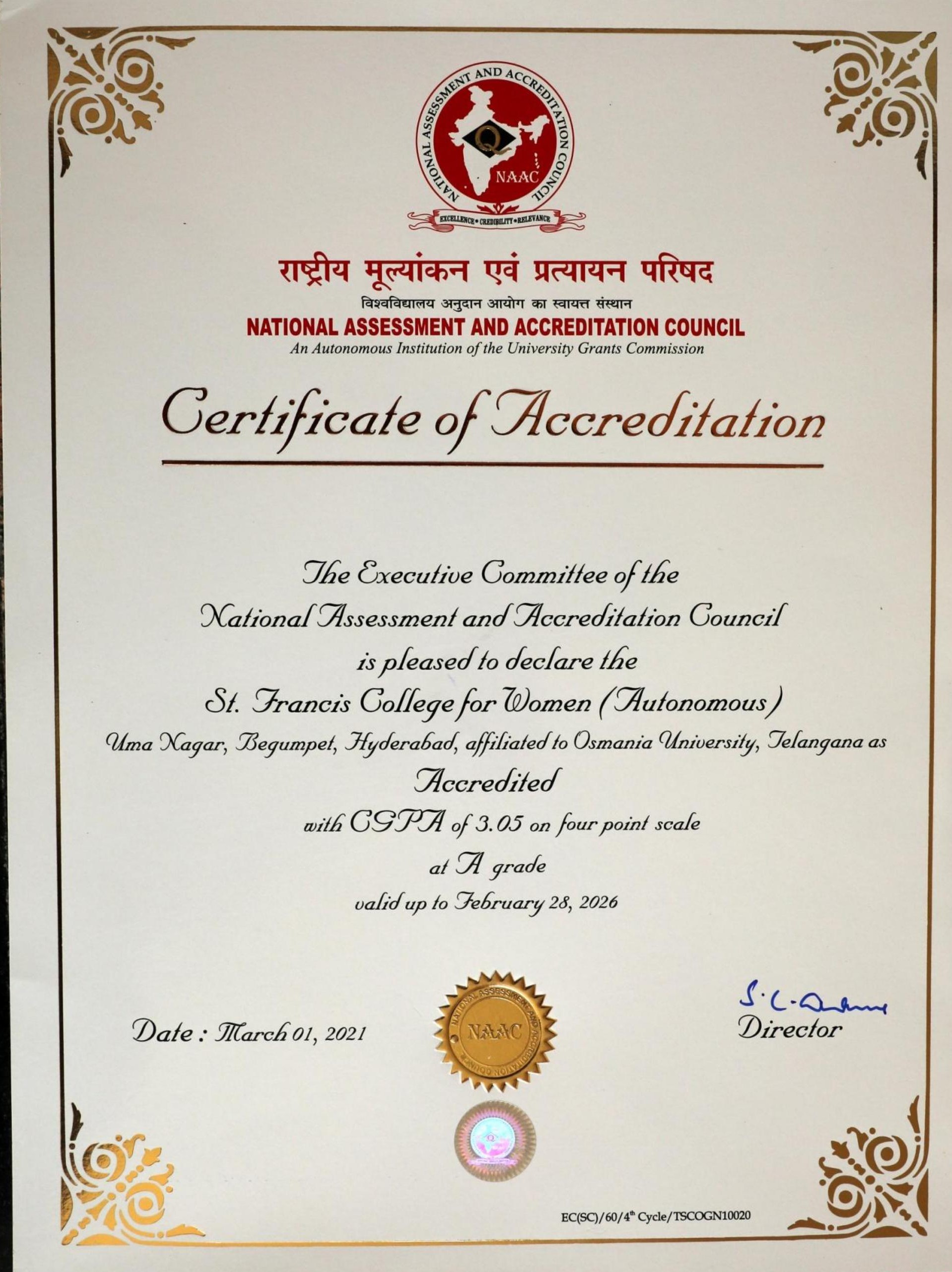 Cycle IV Accreditation